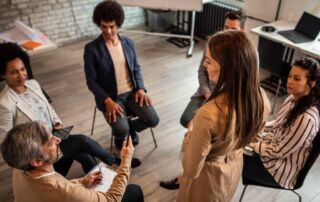 group of people at work with emotional intelligence