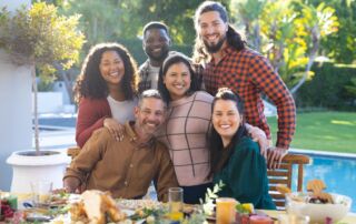 happy-diverse-male-and-female-friends-posin